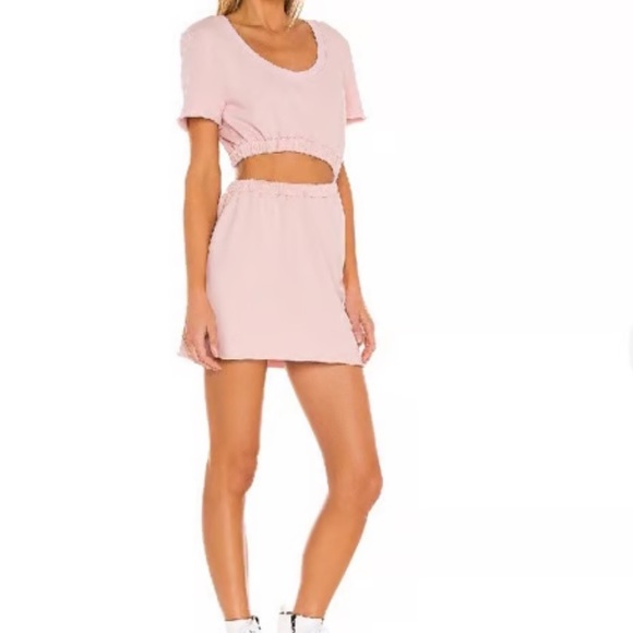 Lovers + Friends Cutout Sweater Dress Soft Pink XS NWT - Picture 9 of 9